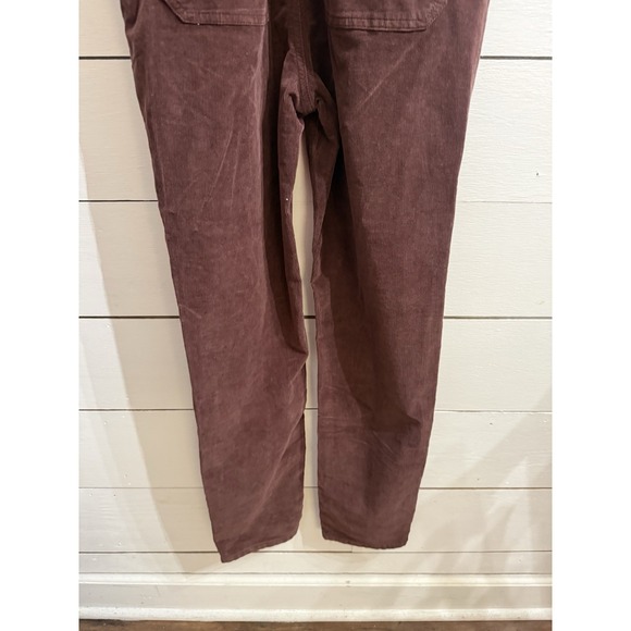 We the Free People Overalls Women's Size 29 Brown Corduroy Jumper Bib Stretch - Picture 6 of 11